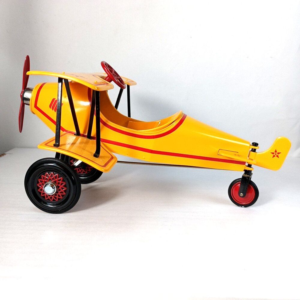 Vintage 1998 Hallmark Kiddie Car Classics Die-Cast Miniature 1930 Custom Biplane